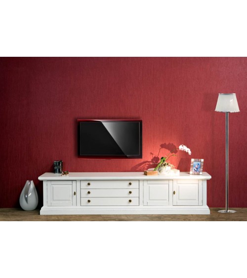 Base porta-TV classica con porte diamantate